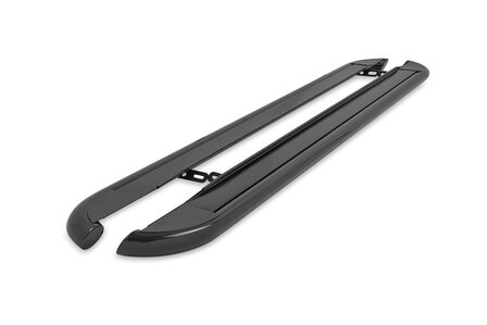 Ford Connect 2018 tot heden L2 - sidebars &Oslash; 60 mm - rvs trede - RVS 304 glans zwart