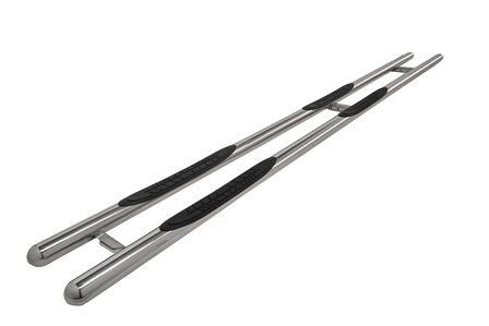 Nissan Interstar 2024 tot heden L2 - sidebars &Oslash; 70 mm - rechte buis met 4 steps - RVS 304 hoogglans gepolijst
