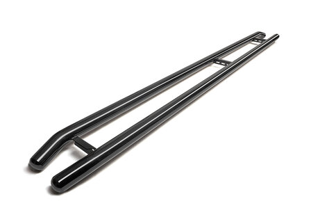 Nissan Interstar FWD 2021 tot 2024 L1 - sidebars &Oslash; 60 mm - geknikt - RVS 304 glans zwart