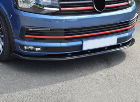 Voorspoiler Volkswagen T6 &ndash; Zwart Hoogglans