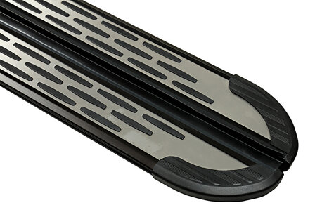 Ford E-Transit L4 2022 tot heden - X-line plus - aluminium treeplanken - ovale nop