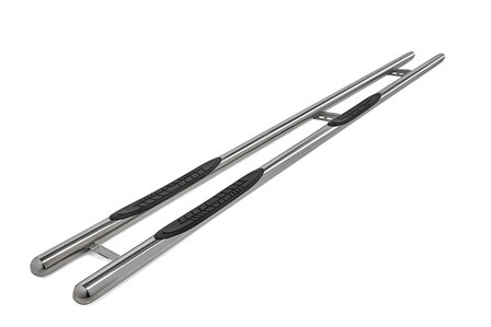 Opel Movano FWD 2019 tot 2021 L1 - sidebars &Oslash; 80 mm - rechte buis met 3 steps - RVS 304 hoogglans gepolijst