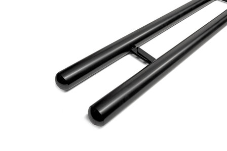 Renault Master RWD DL 2010 tot 2019 L4 - sidebars &Oslash; 80 mm - rechte buis - RVS 304 mat zwart