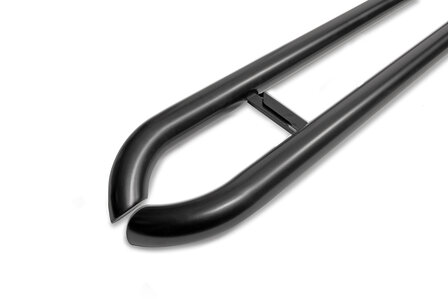 Renault Master RWD DL 2010 tot 2019 L3 - sidebars &Oslash; 60 mm - gebogen - RVS 304 mat zwart