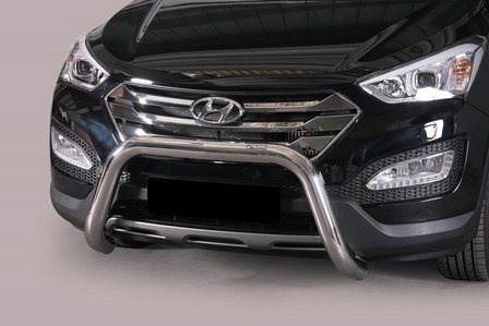 Hyundai Santa Fe 2012+ pushbar 76 mm met CE / EU certificaat