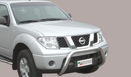 Nissan Navara 2005 tot 2010 pushbar 76 mm met CE / EU certificaat