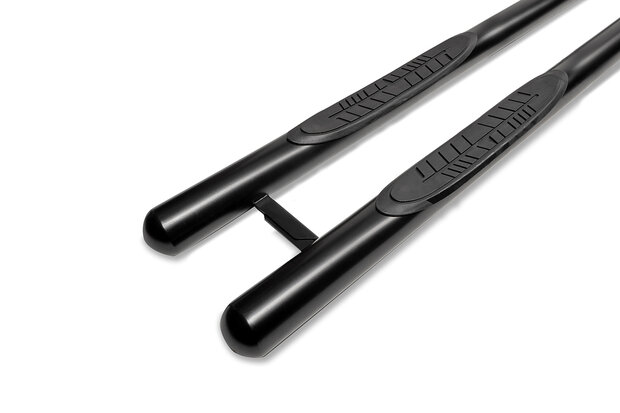 Nissan Interstar FWD 2021 tot 2024 L2 - sidebars Ø 70 mm - rechte buis met 3 steps - RVS 304 mat zwart