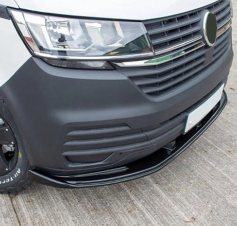 Voorspoiler Volkswagen T6.1 – Zwart Hoogglans