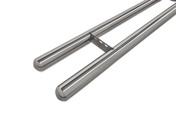 Renault Master FWD 2010 tot 2019 L3 - sidebars &Oslash; 70 mm - rechte buis - RVS 304 hoogglans gepolijst