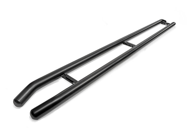 Renault Master FWD 2010 tot 2019 L1 - sidebars &Oslash; 60 mm - geknikt - RVS 304 mat zwart