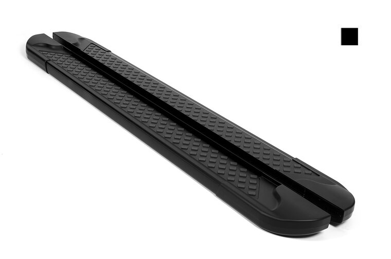 Kia Sportage 2015 tot 2018 - aluminium treeplanken zwart - vierkante nop