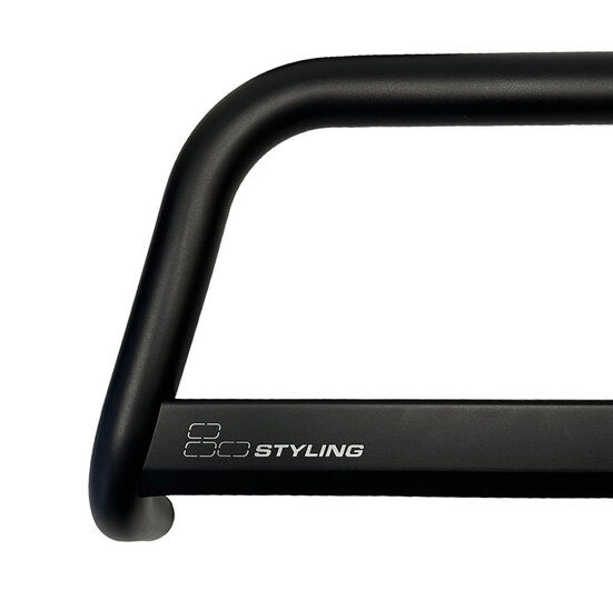 Kia Soul 2014 tot 2019 - pushbar Ø 63 mm met CE/EU certificaat - RVS 304 zwarte poedercoating