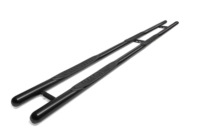 Ford Transit Trail FWD 2020 tot heden L3 - sidebars Ø 70 mm - rechte buis met 4 steps - RVS 304 mat zwart