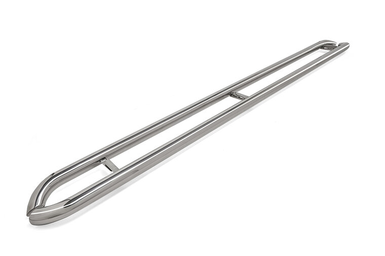 Volkswagen T7 2025 tot heden L2 – sidebars Ø 60 mm - gebogen - RVS 304 hoogglans gepolijst