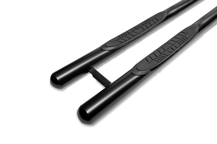 Volkswagen e-T7 2025 tot heden L1 - sidebars Ø 70 mm - rechte buis met 3 steps - RVS 304 mat zwart