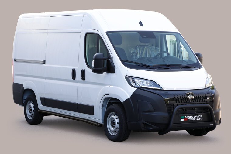 Peugeot e-Boxer 2024 tot heden - pushbar Ø 63 mm met CE/EU certificaat - RVS 304 zwarte poedercoating