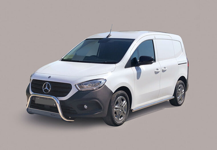 Mercedes Citan 2021 tot heden - pushbar Ø 63 mm met CE/EU certificaat - RVS 304 hoogglans gepolijst
