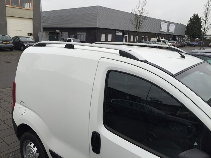 Fiat Fiorino dakrails aluminium grijs