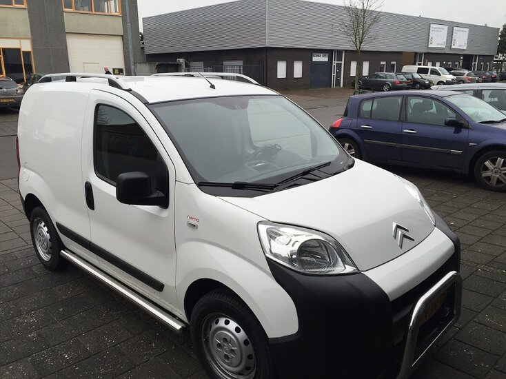 Fiat Fiorino dakrails aluminium grijs
