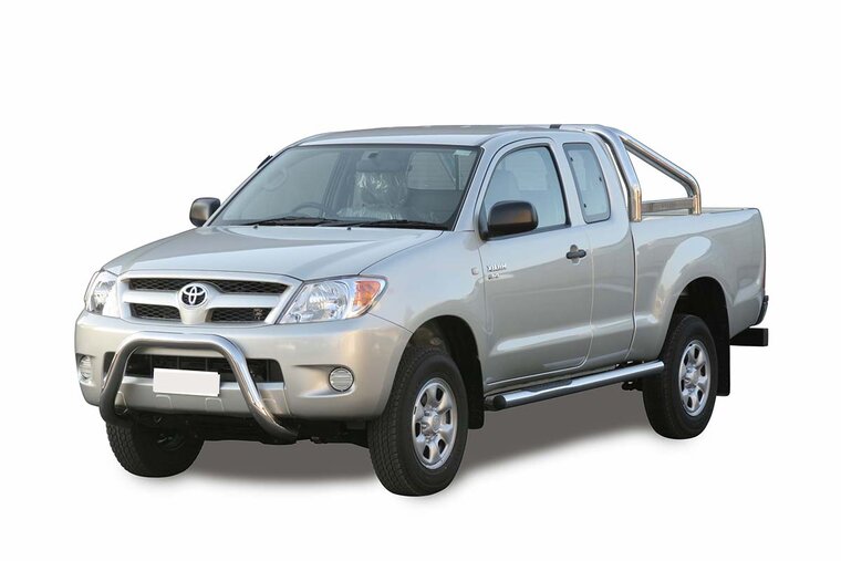 Toyota Hilux 2006 tot 2011 &ndash; super pushbar &Oslash; 76 mm met CE/EU certificaat - RVS 304 hoogglans gepolijst