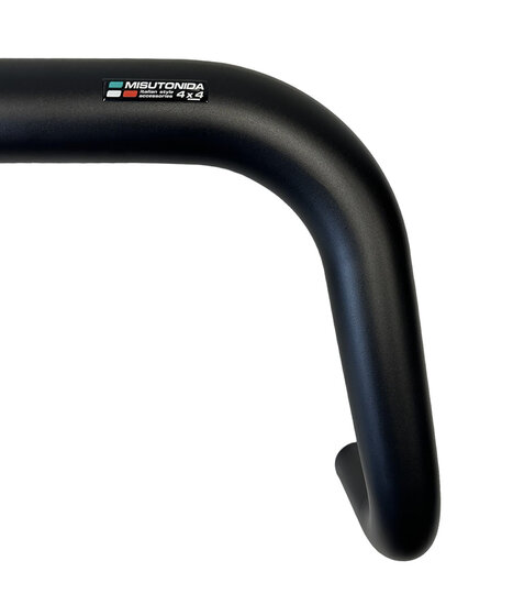 Ssangyong Kyron 2007 tot 2014 - super pushbar &Oslash; 76 mm met CE/EU certificaat - RVS 304 zwarte poedercoating