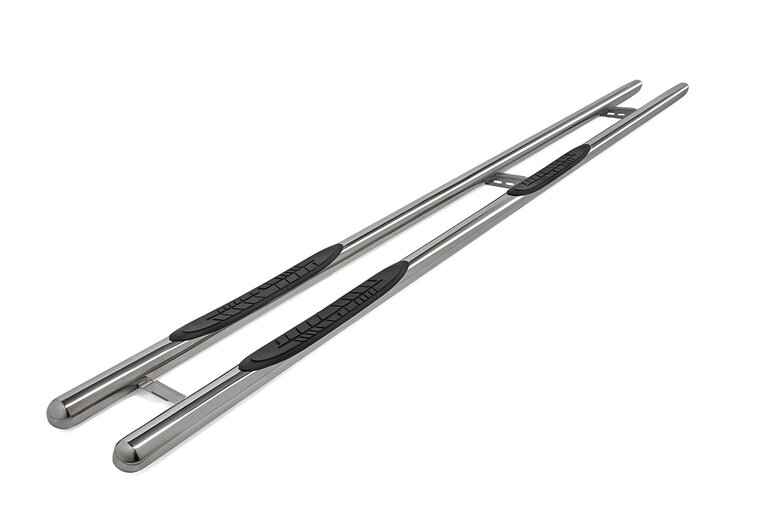 Renault Master 2024 tot heden L2 - sidebars &Oslash; 70 mm - rechte buis met 3 steps - RVS 304 hoogglans gepolijst