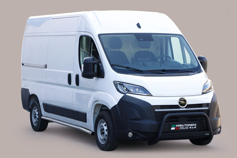 Opel Movano 2024 tot heden - pushbar &Oslash; 63 mm met CE/EU certificaat - RVS 304 zwarte poedercoating