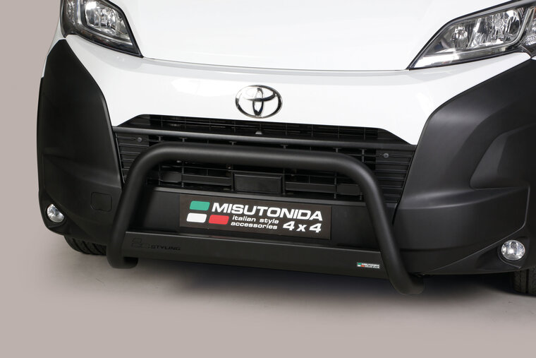 Toyota Proace Max Electric 2024 tot heden - pushbar &Oslash; 63 mm met CE/EU certificaat - RVS 304 zwarte poedercoating