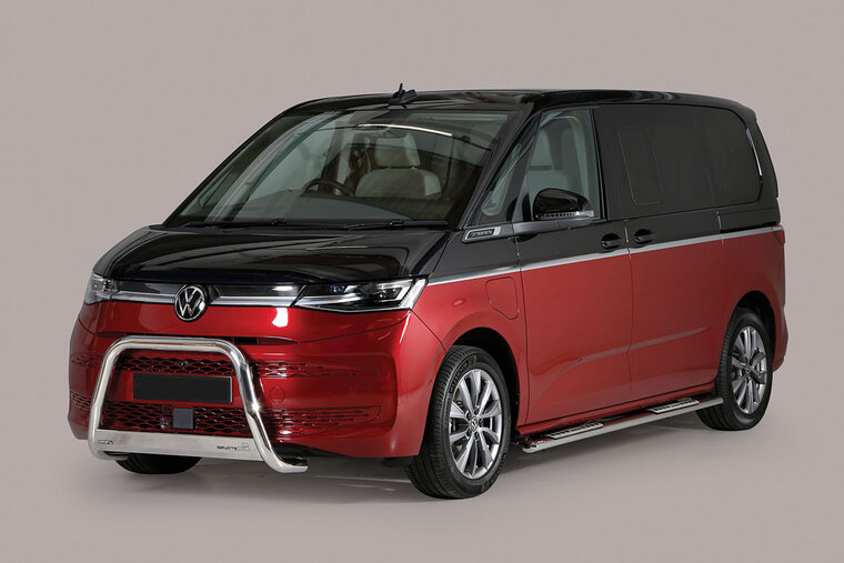 Volkswagen Multivan 2022 tot heden - pushbar &Oslash; 63 mm met CE/EU certificaat - RVS 304 hoogglans gepolijst
