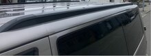 Volkswagen T5 / T5 GP (L1) dakrails gesloten aluminium zwart