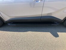 Ford E-Transit L4 2022 tot heden - aluminium treeplanken zwart - ronde nop
