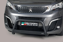 Peugeot Expert 2017 tot heden L2 - pushbar Ø 63 mm met CE/EU certificaat - RVS 304 zwarte poedercoating