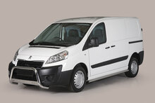 Peugeot Expert 2007 tot 2017 - pushbar Ø 63 mm met CE/EU certificaat - RVS 304 hoogglans gepolijst