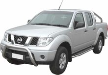 Nissan Navara 2005 tot 2010 - super pushbar Ø 76 mm met CE/EU certificaat - RVS 304 hoogglans gepolijst