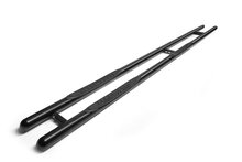 Ford Courier 2023 tot heden - sidebars Ø 80 mm - rechte buis met 3 steps - RVS 304 glans zwart