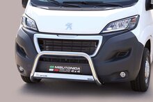 Peugeot e-Boxer 2021 tot 2024 - pushbar Ø 63 mm met CE/EU certificaat - RVS 304 hoogglans gepolijst