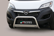 Opel Movano-E 2021 tot 2024 - pushbar &Oslash; 63 mm met CE/EU certificaat - RVS 304 hoogglans gepolijst