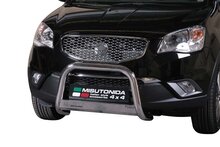 Ssangyong Korando 2011 tot 2019 - pushbar &Oslash; 63 mm met CE/EU certificaat - RVS 304 hoogglans gepolijst