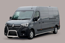 Renault Master 2019 tot 2024 - pushbar &Oslash; 63 mm met CE/EU certificaat - RVS 304 hoogglans gepolijst