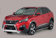 Peugeot 3008 2016 tot heden - pushbar &Oslash; 63 mm met CE/EU certificaat - RVS 304 hoogglans gepolijst