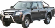 Mazda BT-50 2006 tot 2011 - super pushbar &Oslash; 76 mm met CE/EU certificaat - RVS 304 hoogglans gepolijst