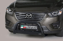 Mazda CX-5 2012 tot 2017 - pushbar &Oslash; 63 mm met CE/EU certificaat - RVS 304 zwarte poedercoating