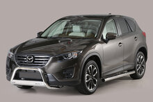 Mazda CX-5 2012 tot 2017 - pushbar &Oslash; 63 mm met CE/EU certificaat - RVS 304 hoogglans gepolijst