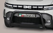 Dacia Duster 2024 tot heden &ndash; pushbar &Oslash; 63 mm met CE/EU certificaat - RVS 304 zwarte poedercoating