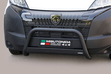 Peugeot e-Boxer 2024 tot heden - pushbar &Oslash; 63 mm met CE/EU certificaat - RVS 304 zwarte poedercoating