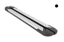 BMW X3 2004 tot 2010 - aluminium treeplanken grijs - ronde nop