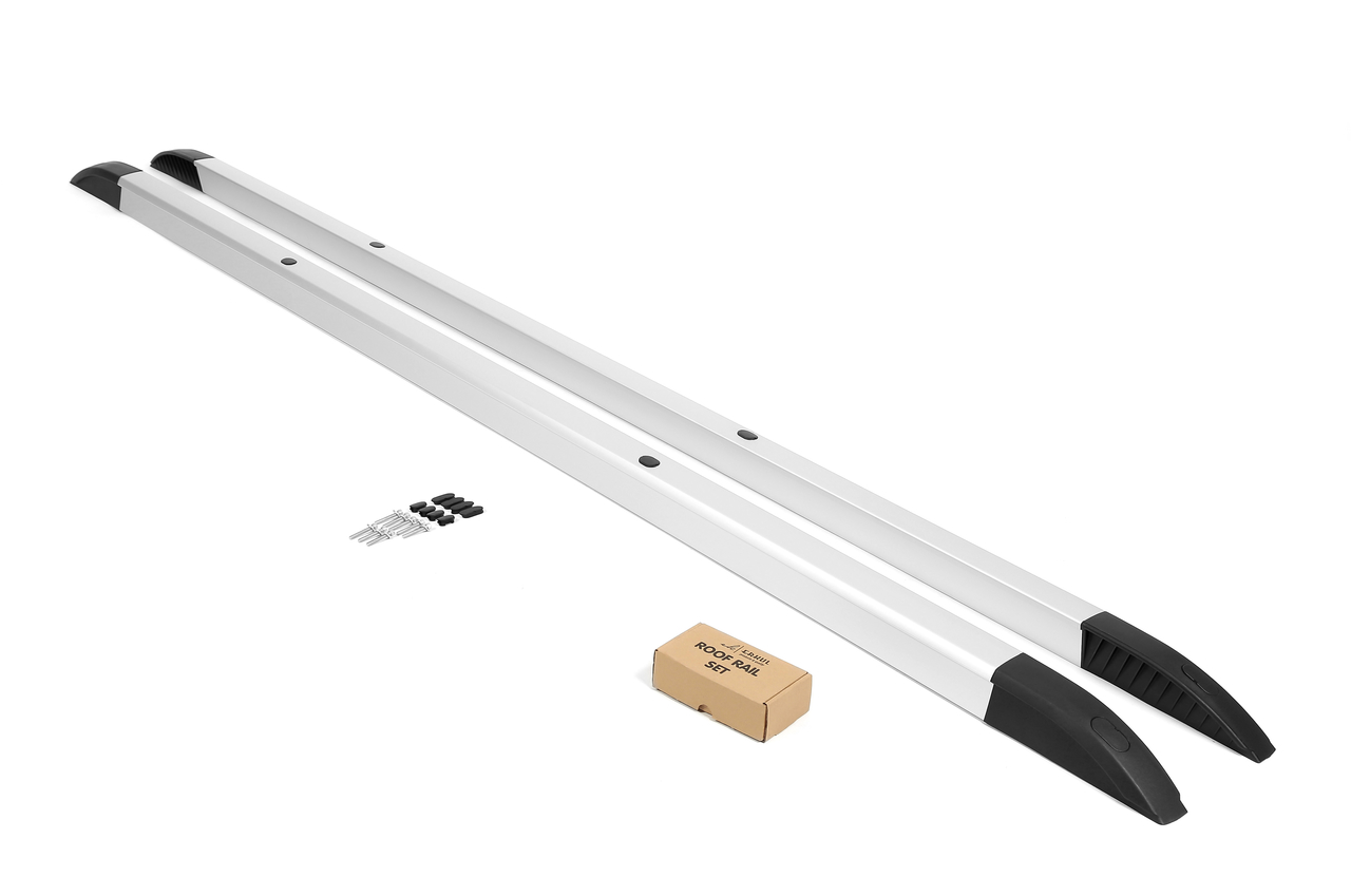 Volkswagen T5 / T5 GP (L1) dakrails gesloten aluminium grijs