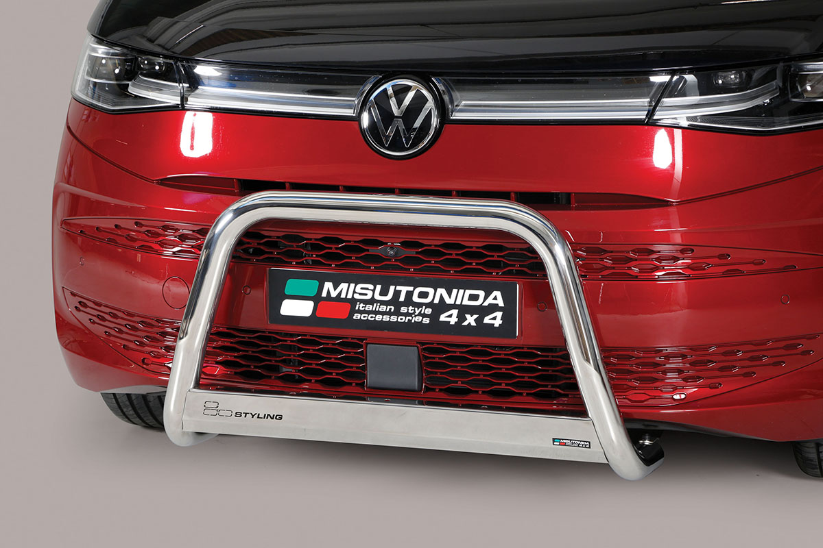 Volkswagen Multivan 2022 tot heden - pushbar Ø 63 mm met CE/EU certificaat - RVS 304 hoogglans gepolijst