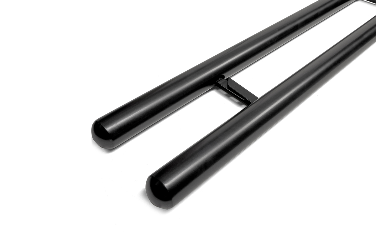 Toyota Proace Max 2024 tot heden L2 - sidebars &Oslash; 80 mm - rechte buis - RVS 304 mat zwart