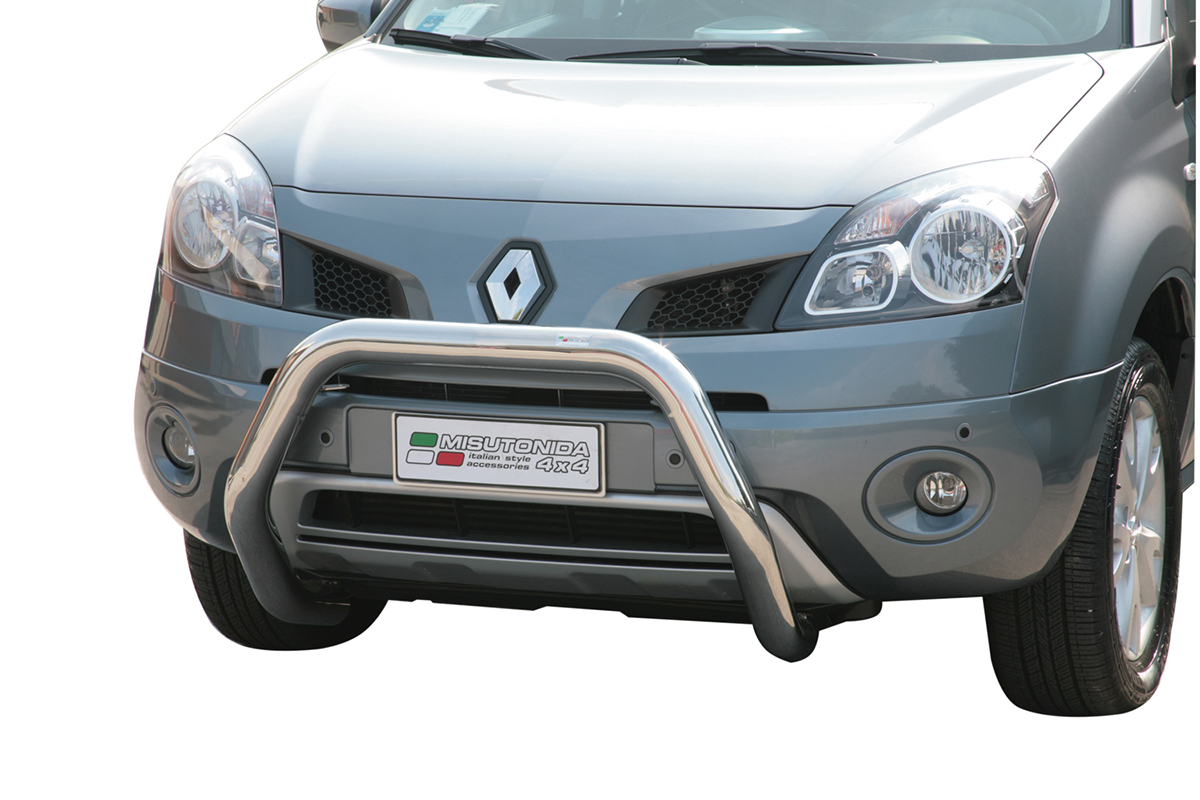 Renault Koleos 2008 tot 2011 - super pushbar &Oslash; 76 mm met CE/EU certificaat - RVS 304 hoogglans gepolijst
